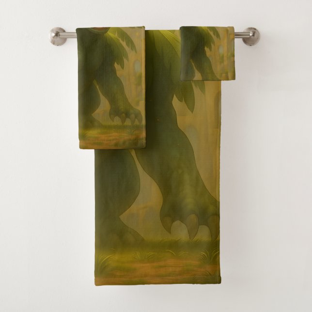 Radiant Guardian of the Ancient Ruins Bath Towel Set (Insitu)