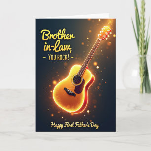 Radiant Guitar Fathers Day Card