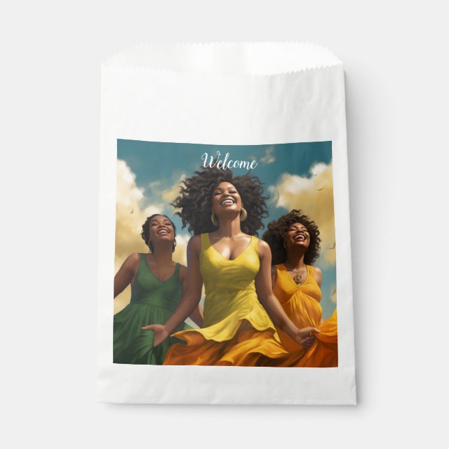 Radiant harmony favour bag (Front)