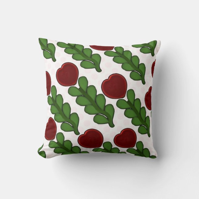  Radiant Heart Flower Botanical  Cushion (Front)