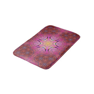 Radiant Heart Kaleidoscope Bath Mat