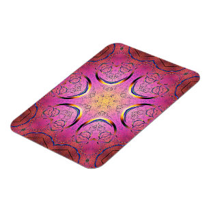 Radiant Heart Kaleidoscope Magnet