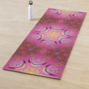 Radiant Heart Kaleidoscope Yoga Mat