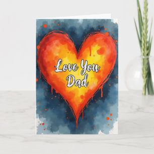 Radiant Heart Love You Dad Card
