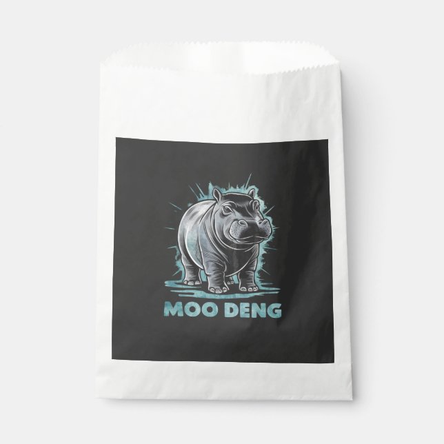 Radiant Hippo Moo Deng Favour Bag (Front)