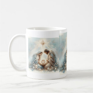 Radiant Holy Family Nativity Scene Coffee Mug