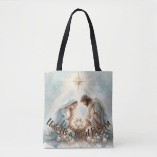 Radiant Holy Family Nativity Scene Tote Bag