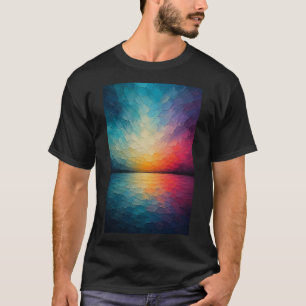 Radiant Horizon   Abstract Reflections T-Shirt