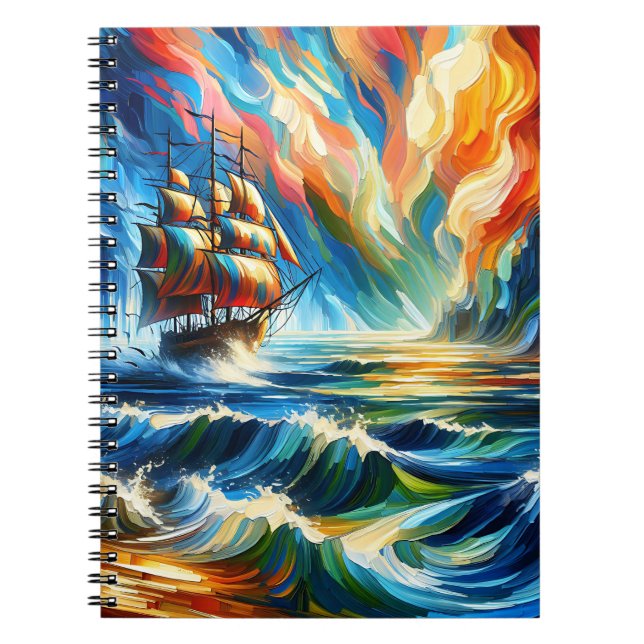 Radiant Horizon Clippers Spiral Notebook (Front)
