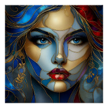 Radiant Innocence - Stained Glass Style