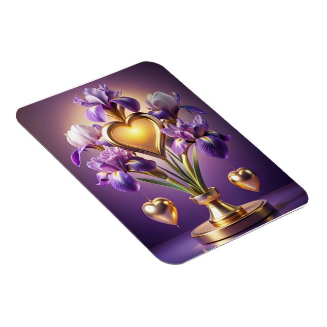 Radiant Iris Blossom 3D Render by Neskie D Magnet (Right Side)