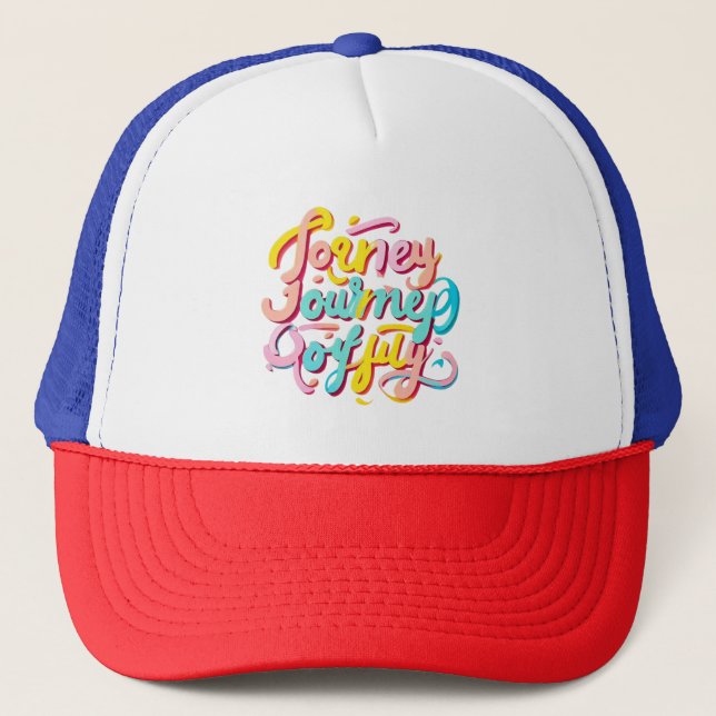 "Radiant Journey Print" Trucker Hat (Front)