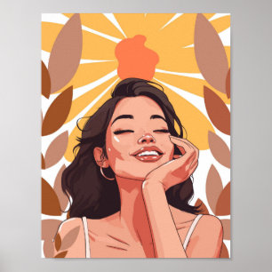 Radiant Joy Portrait Poster