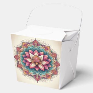 Radiant Lotus Mandala: Blooming Serenity Favour Box