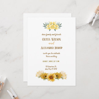 Radiant Love: Sunflower Splendor Invitation