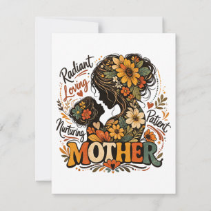 Radiant Loving Nurturing Mother day Holiday Card