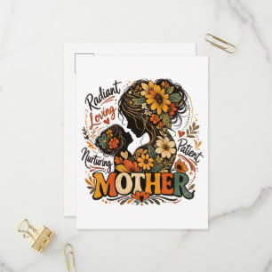Radiant Loving Nurturing Mother day Invitation Postcard