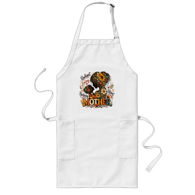 Radiant Loving Nurturing Mother day Long Apron (Front)
