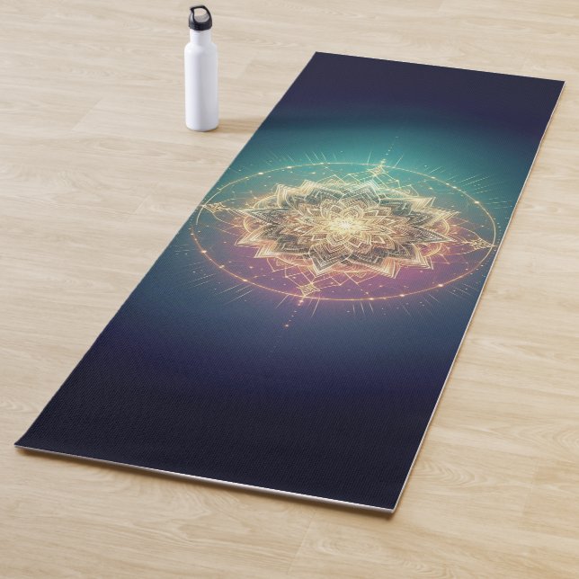 Radiant Mandala – Spiritual Geometric Design Yoga Mat (In Situ)