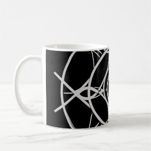 Radiant Mandala: Vibrant Symmetrical Fantasy Art Coffee Mug