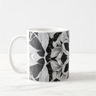 Radiant Mandala: Vibrant Symmetrical Fantasy Art Coffee Mug