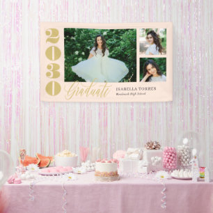 Radiant Moments EDITABLE COLOR Graduation Banner