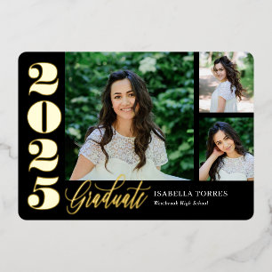 Radiant Moments Foil Graduation Invitation Foil In