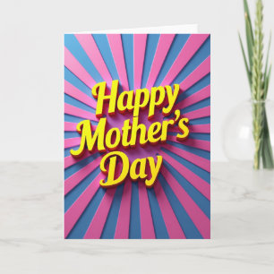 Radiant Mothers Day Design Card