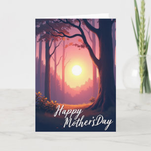 Radiant Mothers Day Forest Card