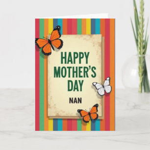 Radiant Mothers Day Stripes Card