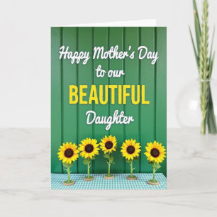 Radiant Mothers Day Sunflower Card