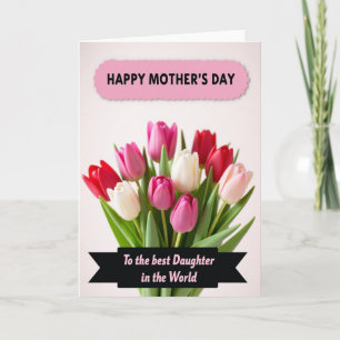 Radiant Mothers Day Tulips Card