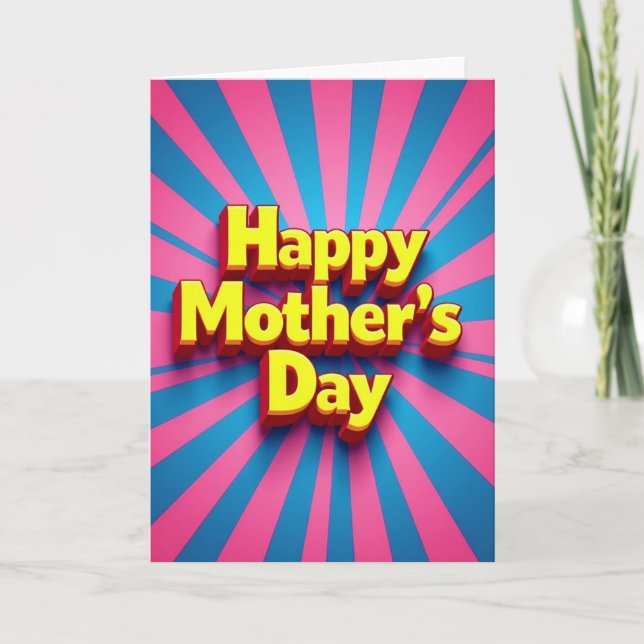 Radiant Mothers Day Type Card (Front)