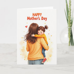 Radiant Mothers Embrace Card