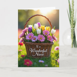 Radiant Niece Spring Card