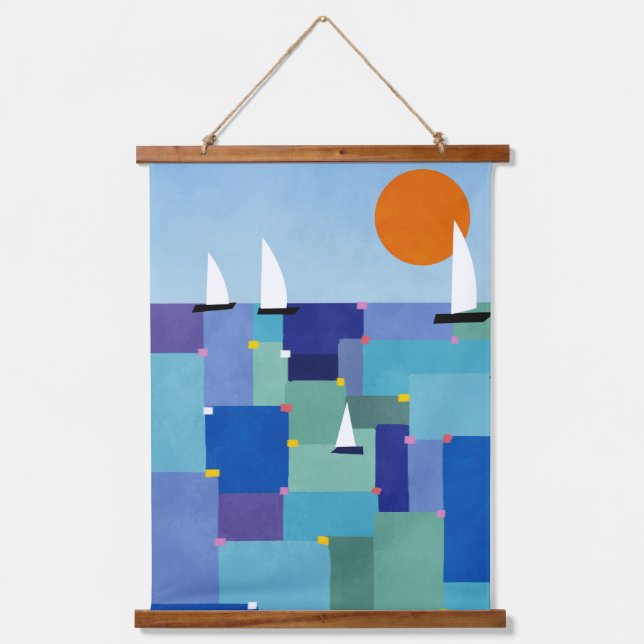 Radiant Ocean Voyage Hanging Tapestry (Front)