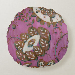 Radiant Ornament II Round Cushion