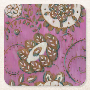 Radiant Ornament II Square Paper Coaster