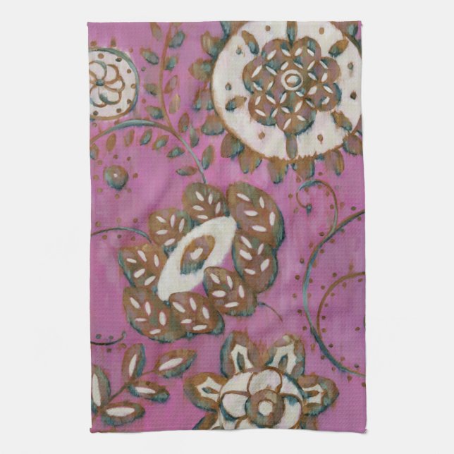 Radiant Ornament II Tea Towel (Vertical)