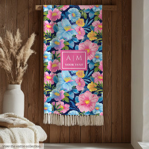 Radiant Pastel Colours Throw Gift for Stylish Wife Fleece Blanket