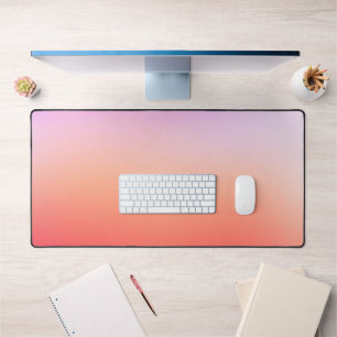 Radiant Pastel Sunset Gradient Desk Mat