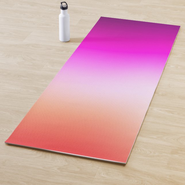 Radiant Pastel Sunset Gradient Yoga Mat (In Situ)