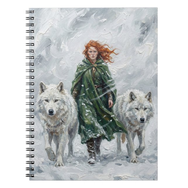 Radiant Peace Dove Lantern Imbolc Snowdrops Art Notebook (Front)