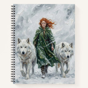 Radiant Peace Dove Lantern Imbolc Snowdrops Art Notebook