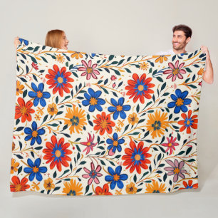 Radiant Petal Path 60x80 Fleece Blanket