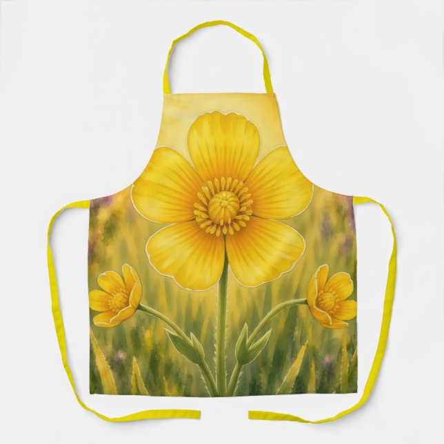 Radiant Petal Series – Buttercup Apron (Front)
