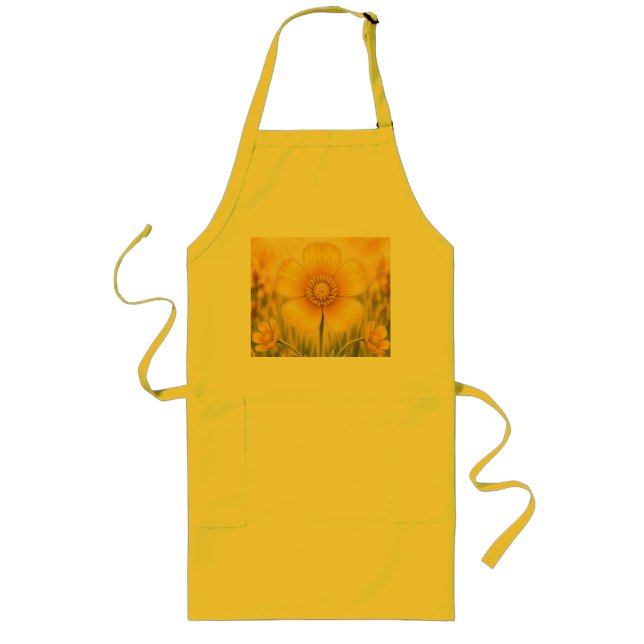 Radiant Petal Series – Buttercup Long Apron (Front)