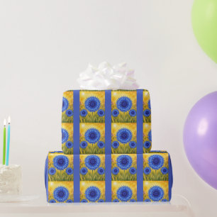 Radiant Petal Series – Cornflower Wrapping Paper