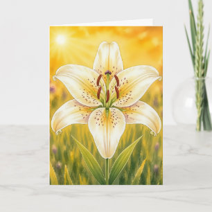 Radiant Petal Series – Lily Card