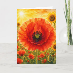 Radiant Petal Series – POPPY Card
